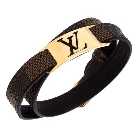 lv men's leather bracelet|louis vuitton men's gold bracelet.